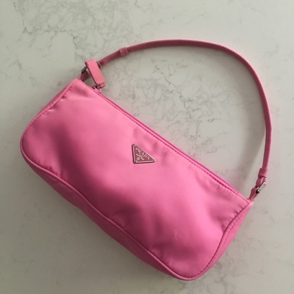 prada nylon baguette bag